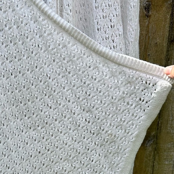 Johnny Was Selah Draped Cardigan White 100% Cotton Sz S - Picture 11 of 13